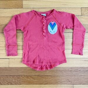 Bobo Choses Rust Orange Cotton Long Sleeve 4-5